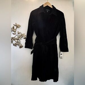 Black Eyelet Ralph Lauren Dress